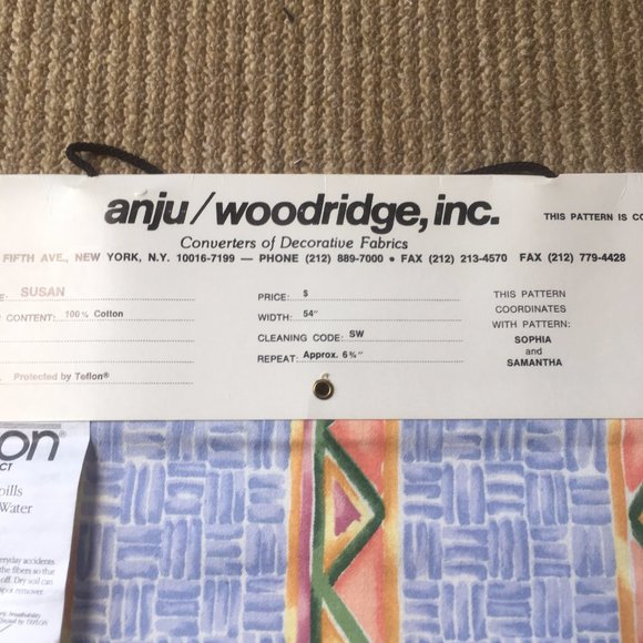 Teflon Covered Decorative Fabric. 4 Pcs. 12x14 eac - Picture 6 of 7